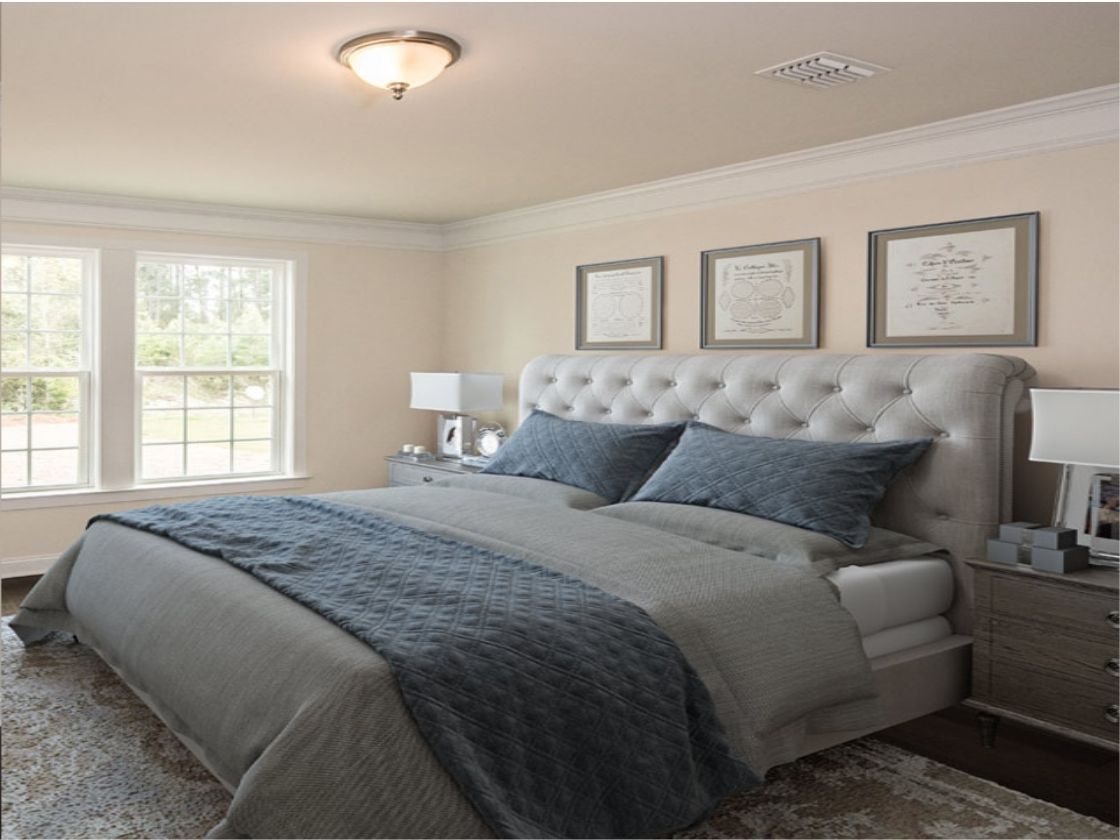 virtually staged bedroom