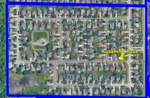 Autumn Chase Subdvision Dyer Indiana Aerial Photo