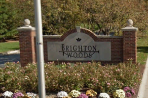 Brighton Woods Subdivision Entrance Sign Dyer Indiana