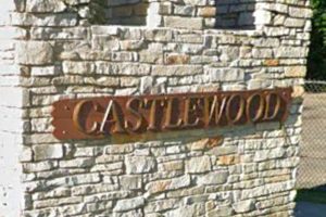 Castlewood Subdivision Sign Dyer Indiana