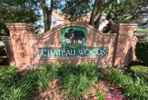 Chateau Woods Subdivision Sign Dyer Indiana