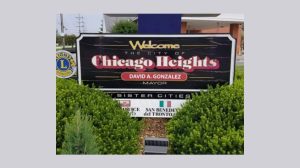 chicago heights illinois roadside welcome sign