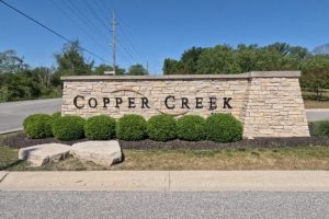 copper creek subdivision sign