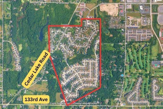 Copper Creek Subdivision Aerial Location Exhibit