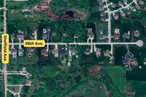 Country Woods Estates Subdivision Dyer Indiana Aerial Photo