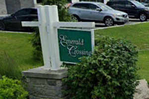 Emerald Crossing Subdivision Sign Dyer Indiana