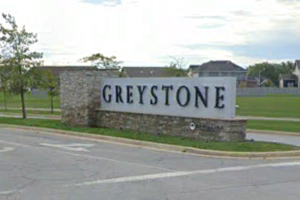 Greystone Subdivision Sign Dyer Indiana
