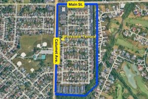 Parkview Terrace Subdivison Dyer Indiana Aerial Photo