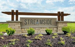 Streamside Subdvision Entrance Sign Dyer Indiana