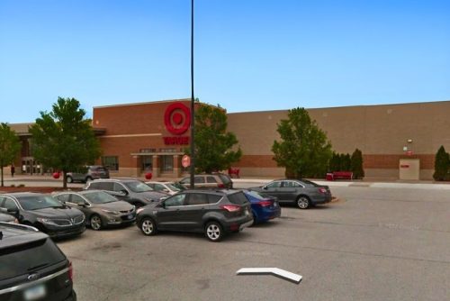 Front of Target Shopping Center in St. John Indiana