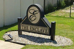 The Enclave Subdivision Sign Dyer Indiana
