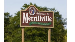 merrillville indiana roadside town welcome sign, geo, opt 1280 x720