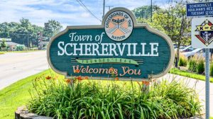 schererville indiana roadside entrance sign, geo, opt, 1280 x 720