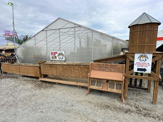 "gem mining village" game at Harvest Tyme family farm fall festival