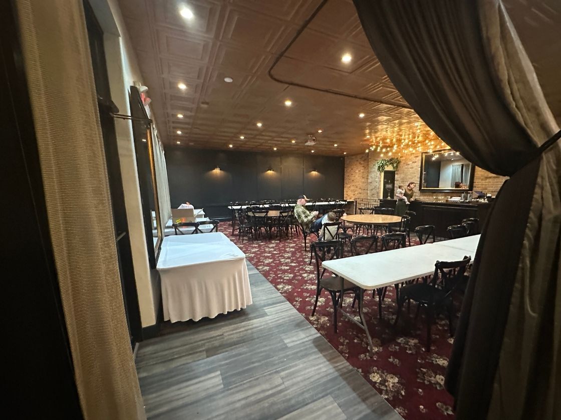 Banquet room at Little Italy restaurant in Dyer Indiana